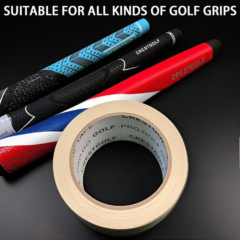 Crestgolf Golf Grip Tape Roll 2" x 18 Yards, Premium Solvent Activated Double Sided Adhesive Strips for Regripping Golf Clubs, Upgrade 1.2U Thickened Double Sided Tape - Image 5